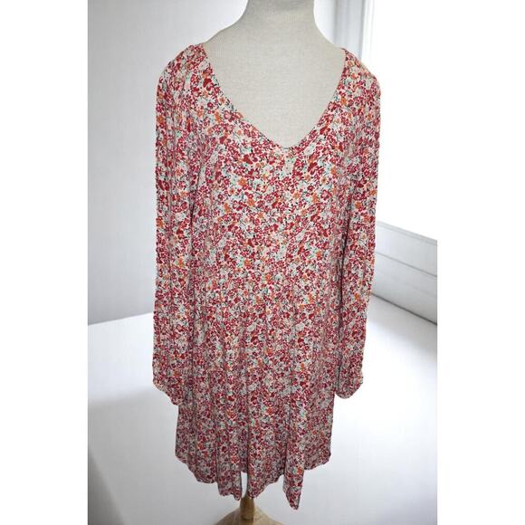Torrid Textured Stretch Rayon Wild Flowers Mini Skater Dress 2X EUC - Picture 5 of 9